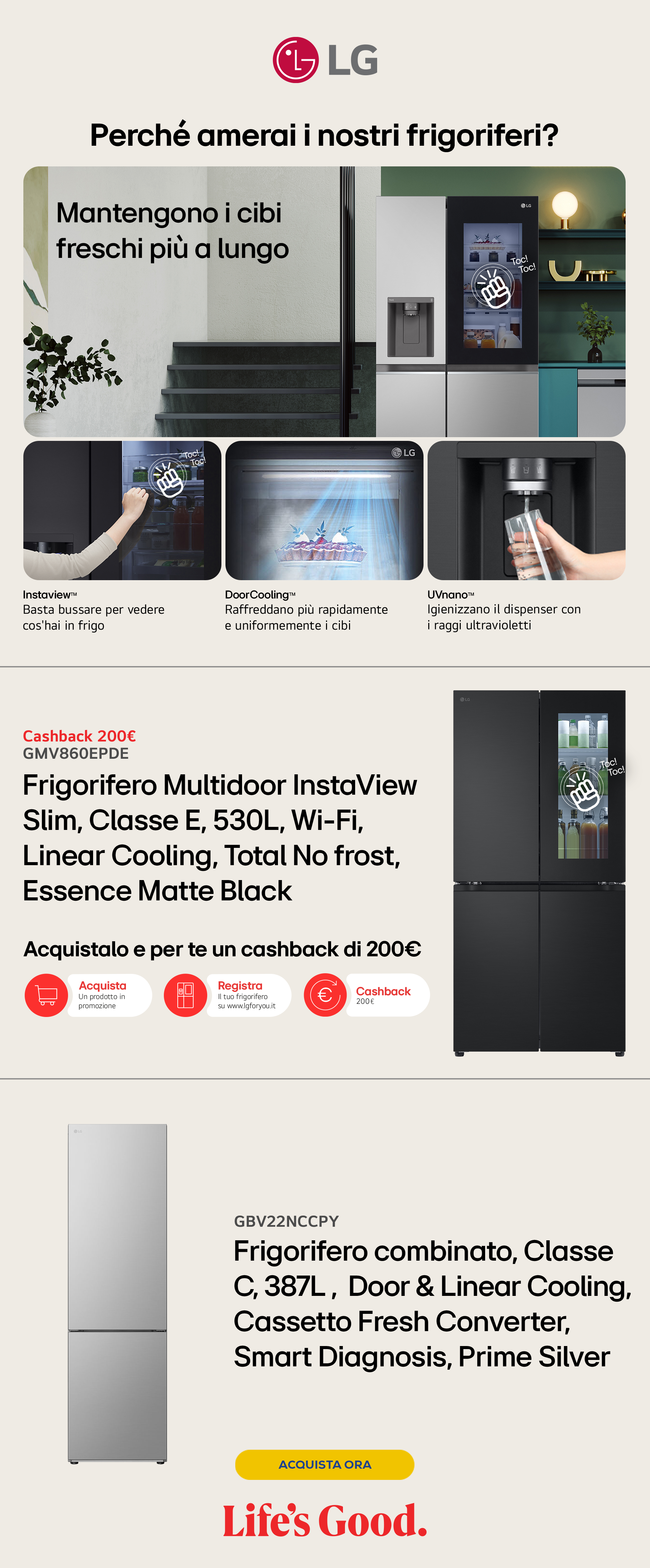 Lg Cashback Frigoriferi